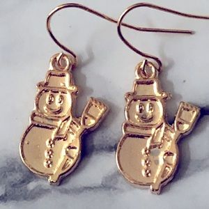 New Small Snowman Winter Holiday Christmas Cute Fun New Hand Crafted Earrings